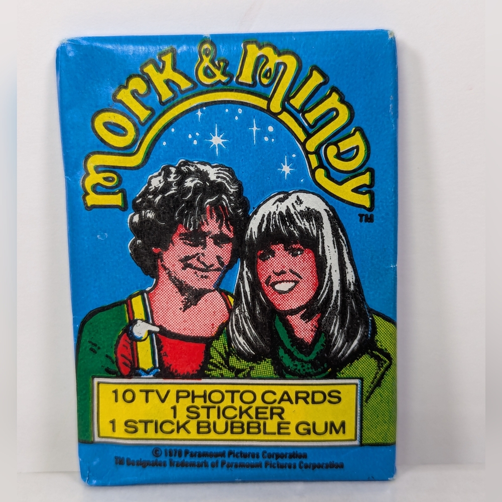 Vtg 1979 Topps Mork & Mindy Trading Card Pack